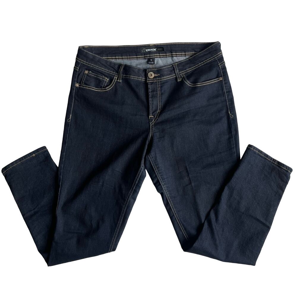 Jordache Girls Size 16 Jeans Dark Wash Denim